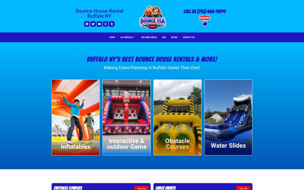 Bounce USA Website Design