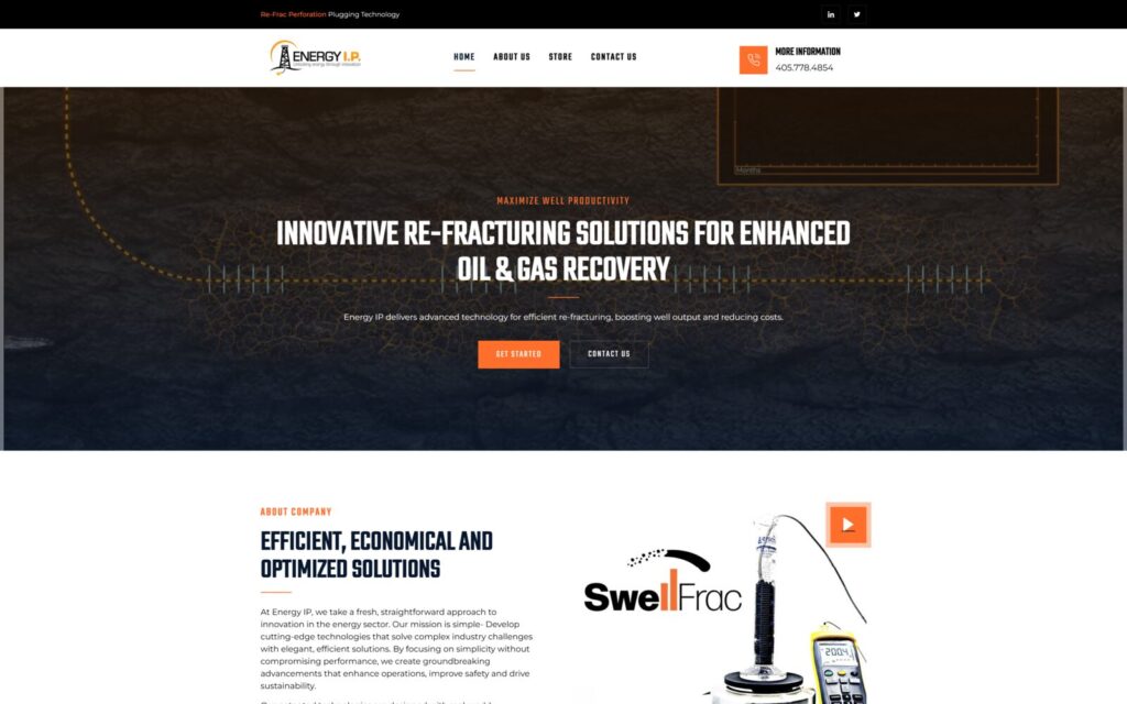 Energy I.P. Website Design