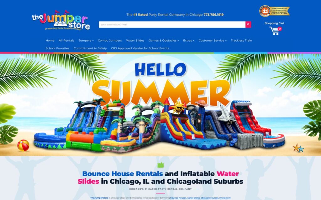 The Jumper Store Website Design